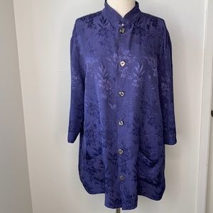 CP Shades Navy Blue Tunic Top M